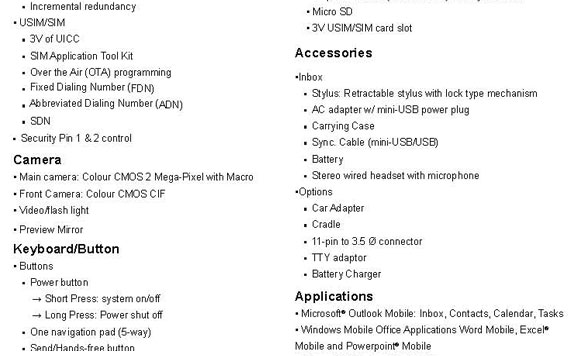 JASJAM Detailed Spec Sheet