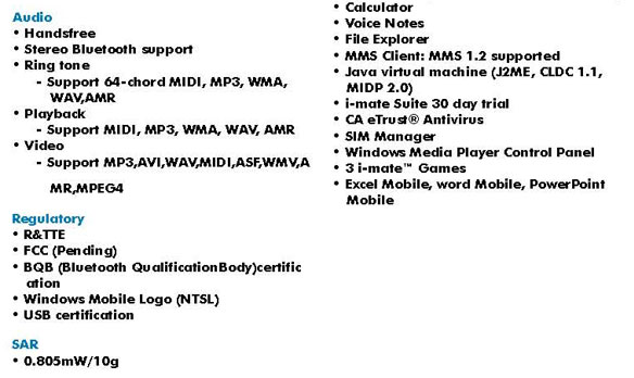 PDAL Detailed Spec Sheet